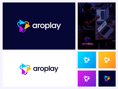 Aroplay Blockchain Logo Design