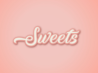 sweets text effect