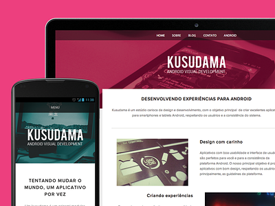 Kusudama website is available! android brasil desenvolvimento design development kusudama