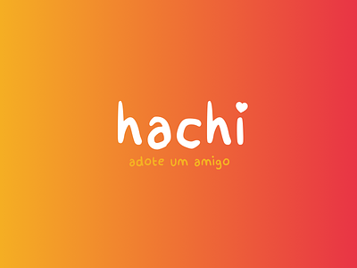 Hachi adoption android cat design dog gradient hachi ios logo pet yellow