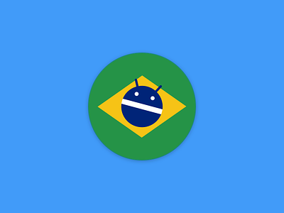 Android Dev BR - Magnet Sticker android android dev br brasil flag magnet sticker