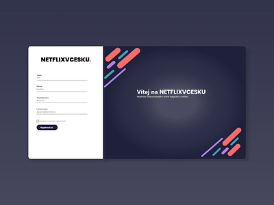 Registration form / UI Design / cz adobexd agency website creative czech czech republic design designer digital form graphic graphic design marketing registration form