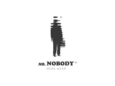 Mr. Nobody Logo body branding design fashion brand illustration iran kargamashad logo man menswear mr nobody reflection reflex saalehii shadow tehran typography صالحی
