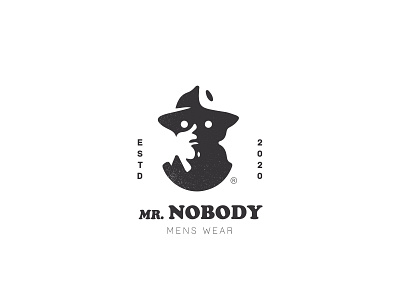 Mr Nobody Logo / Etude 1 branding eyes face fashion flat hat illustration iran kargamashad logo mr mr nobody nobody portrait saalehii tehran typography صالحی