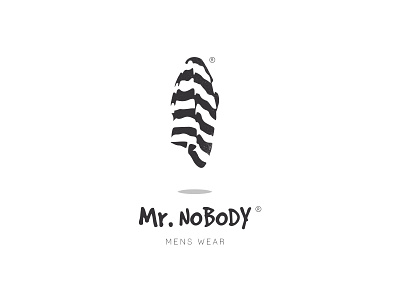 Mr Nobody Logo / Etude2 body branding clothes design fashion fashion brand float ghost illustration iran logo mr nobody saalehii tehran typography zebra صالحی