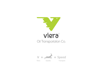 Viera Oil Transportation Logo branding design flat gazelle illustration iran logo motion oil saalehii speed tehran transportation typography صالحی