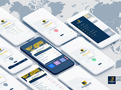 Redesign Of Firstbank Mobile App UI #3 app branding design flat minimal ui ux