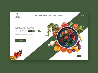 Restaurant Website UI Design