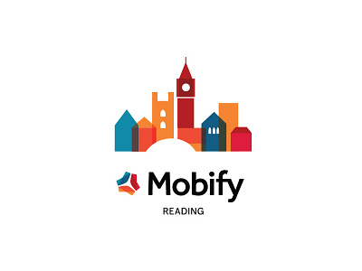 Mobify - Reading office flat design illustration vector illustration