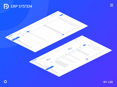 Erp System Interface by Lee on Dribbble