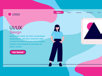 UI Website design flat illustration illustrator ui ui ux ux vector website