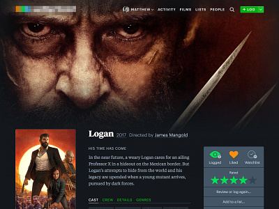 Letterboxd (new header) design grey letterboxd movies typography