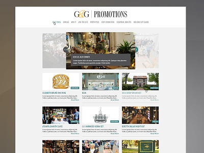 Garden & Gun Promo Site carousel grid minimal responsive simple web white