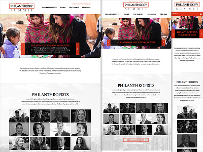 Philanthropy Website responsive web