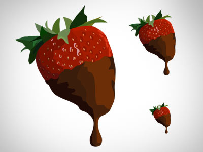 Strawberry. Yum! candy chocolate food icon strawberry