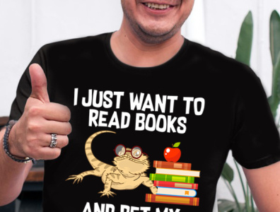 Read Books Lover Cool T-shirt 3d animation book branding design fishing t shirt graphic design illustration logo motion graphics t shirt t shirt mockup tee tee design typography ui