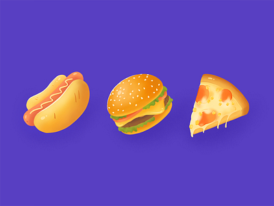 Western food icon illustration