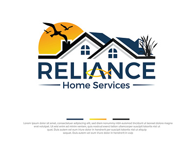 Real State Logo Reliance Home Services barnding brand identity brand identity branding brand identity design design icon logo logo design mascot design vector
