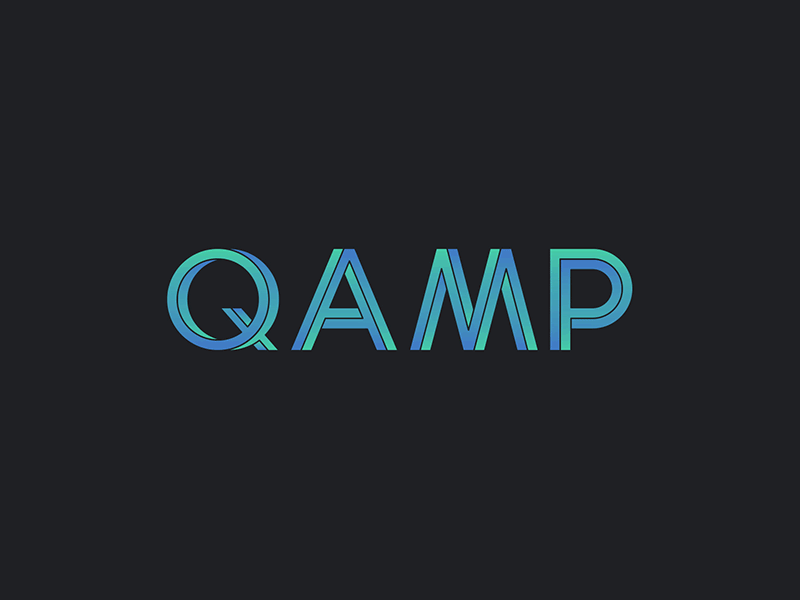 QAMP branding logo