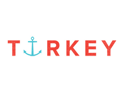 Turkey anchor logo turkey