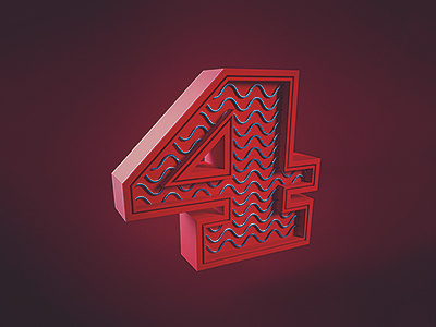 4 - 36daysoftype challenge by Marcin on Dribbble