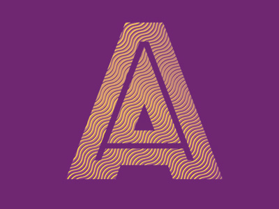 A - 36daysoftype challenge a alphabet gold lettering letters pattern type typography vector