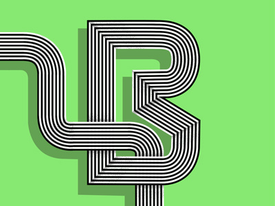 B - 36daysoftype challenge b lettering letters lines minimal minimalistic type typography vector vector art vector number