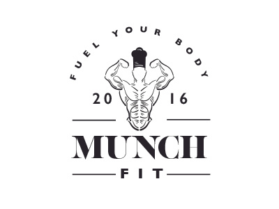 Munch Fit logo concept branding logo packaging logo ‎nutrition‬ ‎nutritious‬ ‪‎fitness food‬ ‪‎fitness‬ ‪‎goodmeal‬ ‪‎gym‬ ‪‎healthy‬ ‪‎workout ‬ ‎healthy food‬