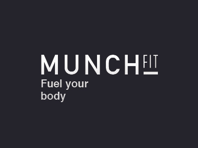 Munch Fit logo concept branding logo packaging logo ‎nutrition‬ ‎nutritious‬ ‪‎fitness food‬ ‪‎fitness‬ ‪‎goodmeal‬ ‪‎gym‬ ‪‎healthy‬ ‪‎workout ‬ ‎healthy food‬