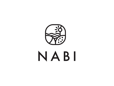 Nabi - ecological foods food food retailer healthy food logo logo design logo designer logotype organic food organic logo organics simple logo vector logo