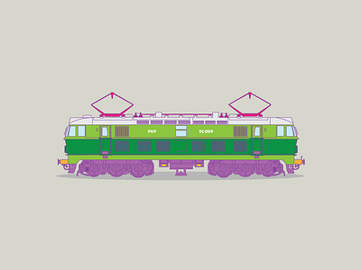 Polish 201E electric locomotive electric locomotive electric train set locomotive pkp polish train retro electirc train train train illustration vector train vector vector illustration vectors