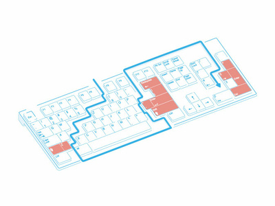 Keyboard Shortcuts iconography illustration isometric isometric icons keyboard keyboard schortcut vector vector art