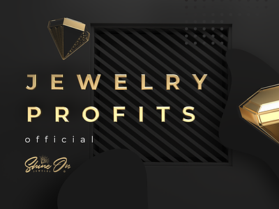 ShineOn Jewellery producer - design system concept v.2 3 d 3d art abstract abstraction branding design gold grapgic design icons illustration jeweler jewellery lettering letters lines logo luxury minimalistic type typography