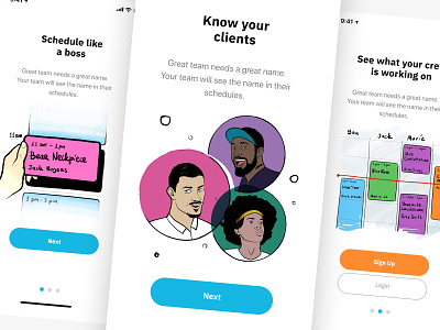 Onboarding illustrations app design illustration interface ios iphone ui