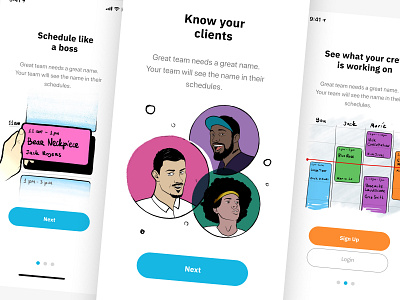 Onboarding illustrations