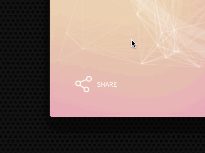 Share button animation