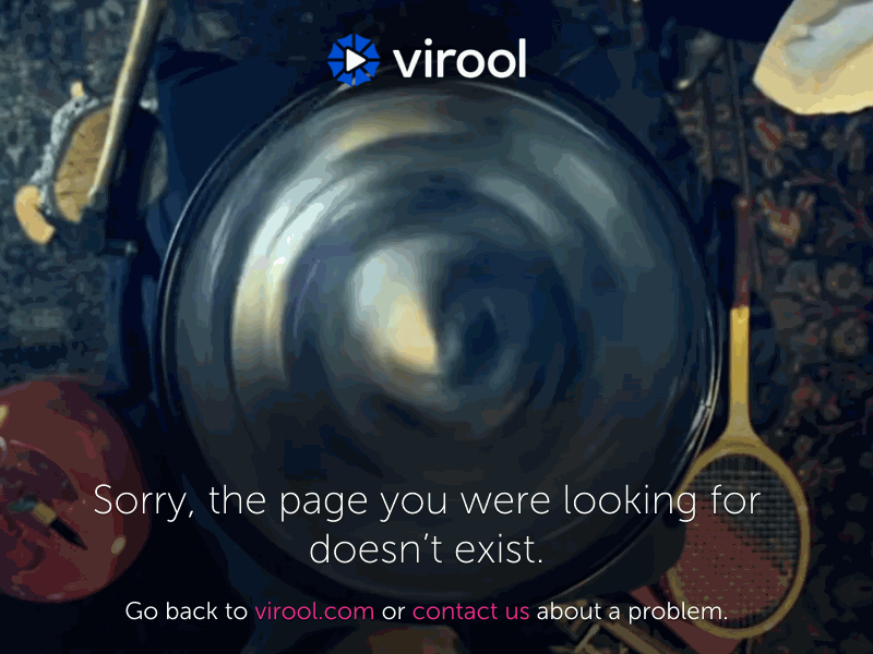 Virool 404 page 404 cat web webdesign video error virool