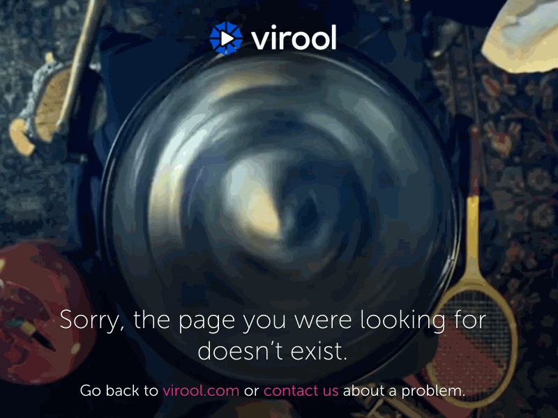 Virool 404 page 404 cat error video virool web webdesign