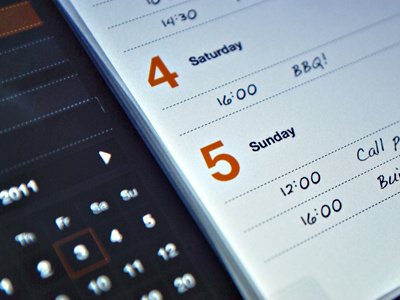 Planner app app interface ipad paper planner pllanning schedule texture ui