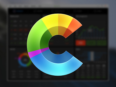 C******** Logo c chart logo pie chart