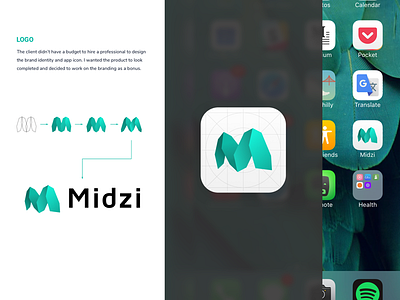 Midzi logo app icon ios iphone logo midzi