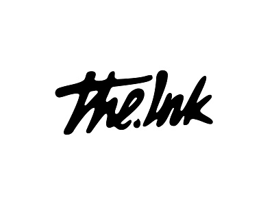 The.Ink Logo branding ink lettering logo the.ink