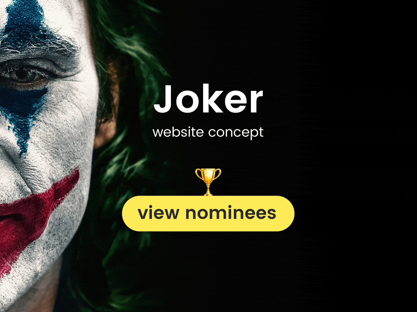 First tournament started animation award designtournament inspiration instagram joker jokermovie tournament ui webdesign website