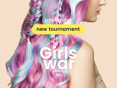 Girls War №1 Tournament award creative design destour girls inspiration instagram tournament ui website