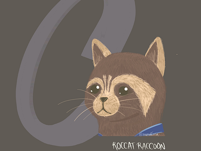 ROCCAT RACCOON art avengers cat cats doodle gotg guardians of the galaxy procreate rocket rocket raccoon