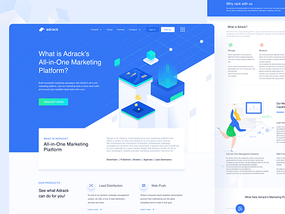 Adrack Website Redesign