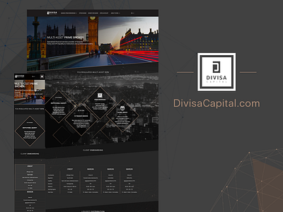 Divisa black brokerage financial ui uiux ux web webdesign