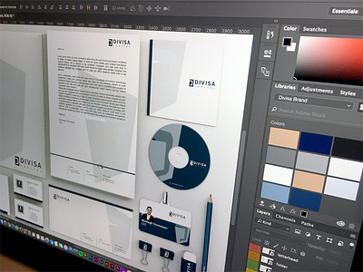 Divisa blue brand branding divisa graphic design guideline identity logo