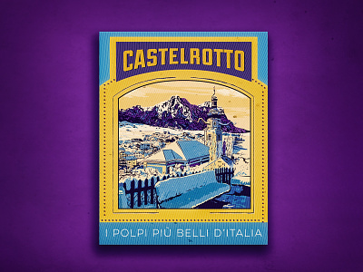 I Polpi più belli d'Italia - Castelrotto graphic graphics illustration travel travel poster