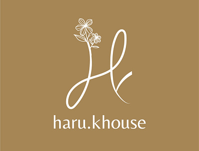 haru.khouse logo design branding design instagram logo online shop